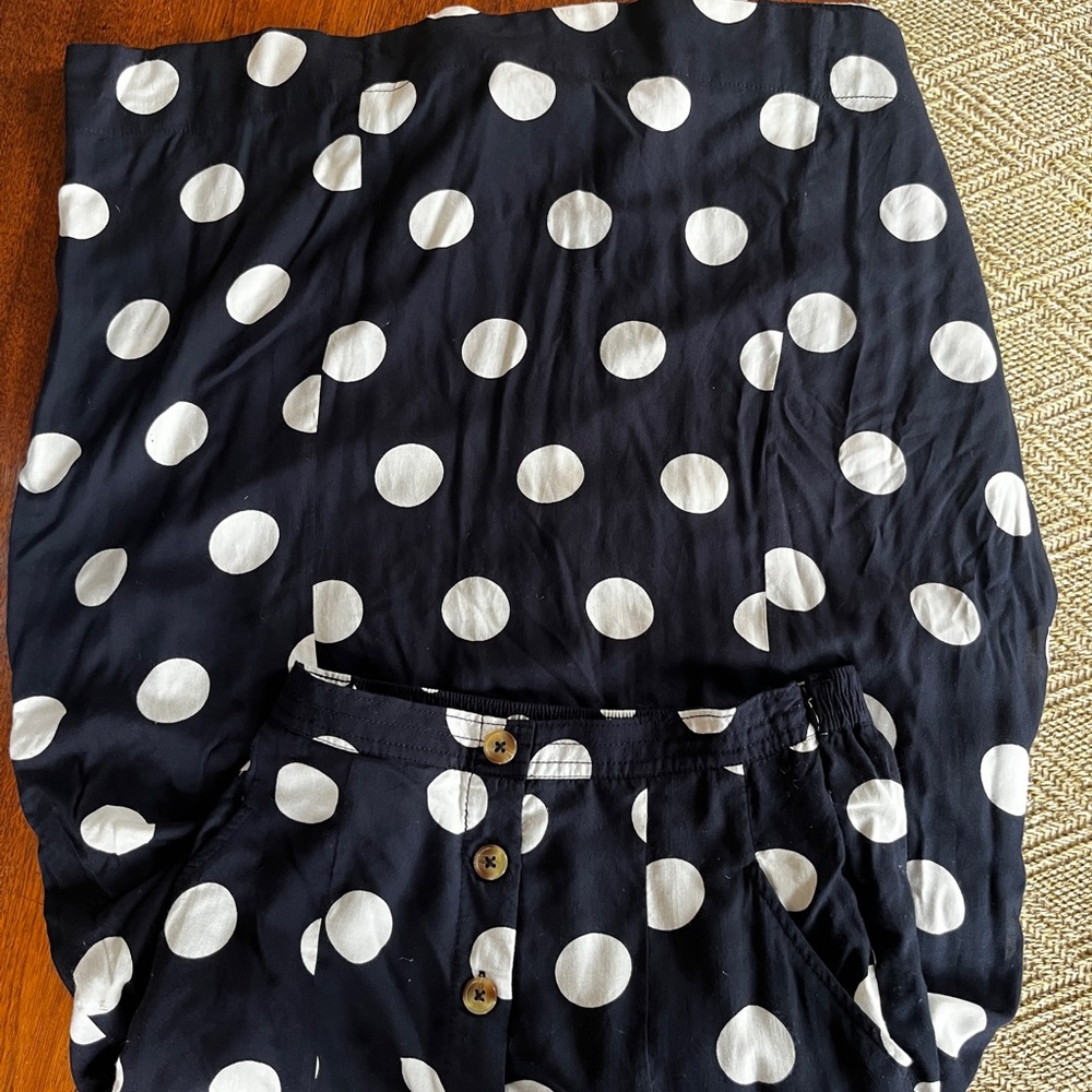 Maeve Black & White Polka Dot Skirt - Picture 14 of 15
